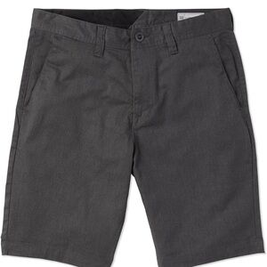 Volcom Men's Dark Gray Flat Front Shorts Size 36
